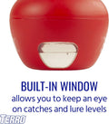 Terro Fruit Fly Traps for Indoors (4 Pack) + 180 Days of Lure Supply