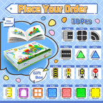 Magnetic Tiles - Road Set, Magnetic Building Blocks, Preschool Montessori Toys Gift for 3+ Year Old Boys and Girls, Sensory Christmas Toys for Kids Aged 3-5 and 4-8, Ideas for Toddler with Autism