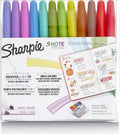 Sharpie S-Note Creative Markers, Pastel Highlighters, Art Marker Set, Assorted Colors, Chisel Tip, 24 Count - School, Home, and Office Use, Teacher Supplies