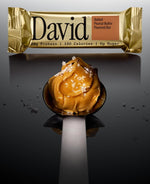 David High Protein Bars No Sugar - Sugar Free Protein Bars, Low Carb, Gluten Free - 28g of Protein, 150 Calories - David Bar On-The-Go Snack - Salted Peanut Butter Flavor, Pack of 12