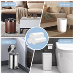 Small Trash Bags 4 Gallon - 108 Count Leakage-Proof 4 Gallon Trash Bag, Small Garbage Bags for Office Bedroom Bathroom Mini Trash Bags, Unscented White 15L Small Trash Can Liners