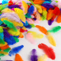 Soarer Colorful Craft Rooster Feathers - 300pcs 3-5inch Colored Feathers Bulk for Kindergarten DIY Crafts,Wedding Home Party Decorations,Dream Catcher Supplies(Rooster Colorful)