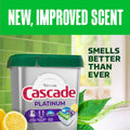 Cascade Platinum Dishwasher Pods, Dishwasher Detergent, Dish Detergent Soap, Lemon, 59 Count