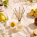 Cocorrína Reed Diffuser Set, Clean Linen 6.7 fl oz Scented Diffuser with Sticks Home Fragrance Reed Diffuser for Bathroom Shelf Decor