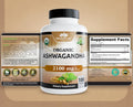 NaturaLife Labs Organic Ashwagandha 2100 mg per Serving – Full Spectrum Root Powder and Standardized Extract (Withanolides) – 100 Capsules – Vegan – Non-GMO, Gluten-Free