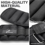 Sportneer Adjustable Ankle Weights 7 lbs - Strength Training for Yoga, Walking, Running