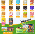 Magnetic Blocks - Build Mine Magnet World Magic Portal Set, Magnetic Tiles Building Blocks Toddler Toy STEM Sensory Outdoor Toys for 3+ Year Old Boys & Girls, Creative Kids Games Kids Toys 84PCS