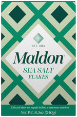 Maldon Salt, Sea Salt Flakes, 8.5 oz (240 g), Kosher, Natural, Unique Gourmet Pyramid Shaped Salt Flakes, Perfect for a Wide Range of Dishes, Hand-Harvested for Four Generations (Packaging May vary)