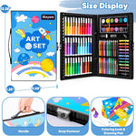 iBayam Art Supplies, 149-Pack Drawing Kit Painting Art Set Art Kits Gifts Box, Arts and Crafts for Kids Girls Boys, with Coloring Book, Crayons, Pastels, Pencils, Watercolor Pens & Cakes