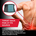 MUELLER Sports Medicine Adjustable Back Brace, Ideal for Upper and Lower Back Pain, Relief & Support for Men and Women, Strains, Sciatica, Scoliosis, Black