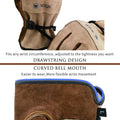Leather Work Gloves for Men or Women. Large Glove for Gardening, Tig/Mig Welding, Construction, Chainsaw, Farm, Ranch, etc. Cowhide, Cotton Lined, Utility, Firm Grip, Durable. Coffee-grey L