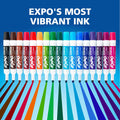 EXPO Dry Erase Markers, Low Odor Ink, Assorted Colors, Chisel Tip, 12 Count - Easily Erases, Vibrant Ink, Ideal for Classroom, Back to School Supplies, Teachers, Office, Whiteboard & Home