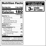 Atkins Caramel Chocolate Nut Roll Snack Bar, Protein Snack , 7g Protein, 2g Sugar, High Fiber Snack, 16 Count