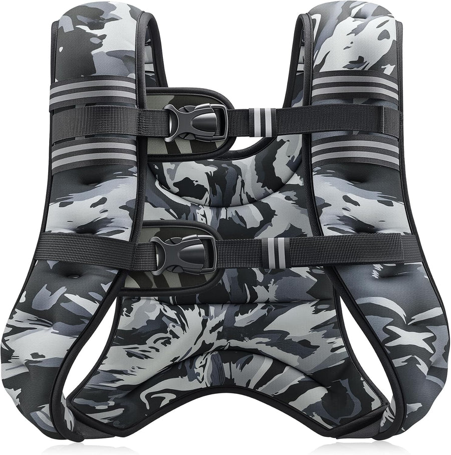 ZELUS Weighted Vest for Workout, Strength Training, Running - 6lb to 30lb