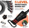 HPYGN Resistance Bands Set with Handles for Full Body Workout, Physical Therapy, Yoga