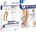 Truform 20-30 mmHg Compression Stockings, Thigh High, Beige, Large, Unisex