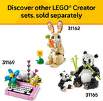 LEGO Creator 3 in 1 Playful Cat Toy - Building Toy with 3 Building Options, Cat, Dog, or Pigeon - Birthday Gift for Kids - Animal Figures for Kids, Girls and Boys, Ages 8+ - 31163