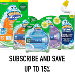 Scrubbing Bubbles Fresh Gel Toilet Bowl Cleaning Stamps, Helps Keep Toilet Clean and Helps Prevent Limescale & Rings, Lavender Scent, 1 Dispenser with 6 Fresh Gel Stamps