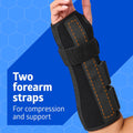Medline Wrist and Forearm Splints, Medium, 10", Right Arm, for Immobilization and Support