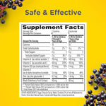 Zarbee’s Elderberry Gummies for Kids, Immune Support Supplement with Vitamins A, C, D3, E, & Zinc, Gluten & Gelatin Free, No Artificial Flavors, Natural Berry Flavor, Ages 2+, 42 ct