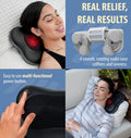 Zyllion Shiatsu Back and Neck Massager with Heat - 3D Electric Kneading Deep Tissue Massage Pillow