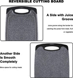Cutting Boards for Kitchen, Large-Small Cutting Board Set of 3, Dishwasher Safe, Juice Groove, Easy Grip Handle, Non-Slip Rubber Cutting Board