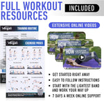 Resistance Bands Set for Working Out with 4 Fabric Elastic Bands