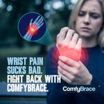 ComfyBrace Nighttime Pain Relief Wrist Brace for Carpal Tunnel and Arthritis