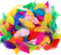 Soarer Colorful Craft Rooster Feathers - 300pcs 3-5inch Colored Feathers Bulk for Kindergarten DIY Crafts,Wedding Home Party Decorations,Dream Catcher Supplies(Rooster Colorful)