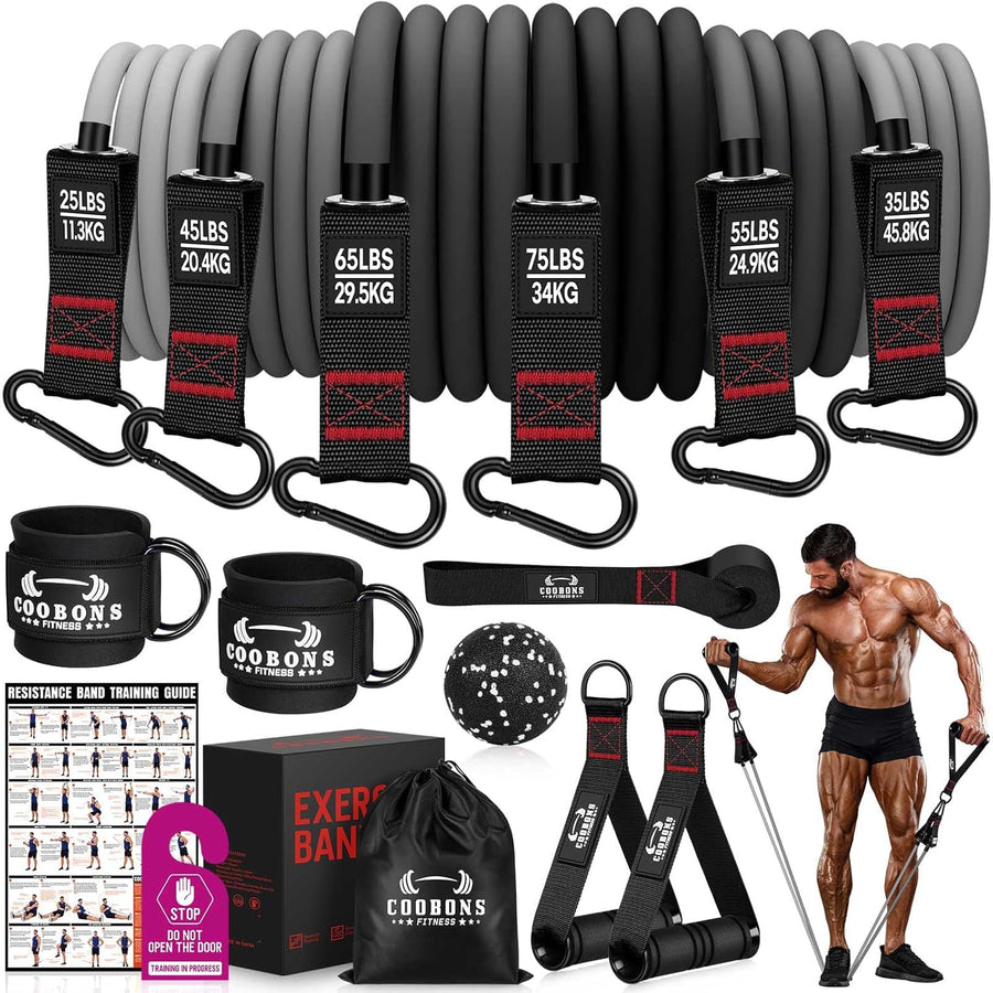 300LB Resistance Bands for Men - Heavy Duty Workout Bands with Handles