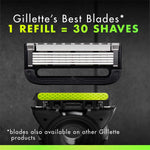 GilletteLabs With Exfoliating Bar Shaving Razor For Men, 1 Handle, 3 Blade Refills, Includes Travel Case for Convenient Storage On The Go