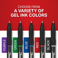 Sharpie S-Gel Gel Pens, Black Barrel, Medium Point (0.7mm), Black Gel Ink Pens, 12 Count - Home, Office, School, Journaling, Writing, Note-Taking, Teacher Supplies
