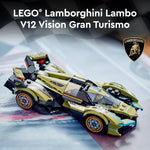 LEGO Speed Champions Lamborghini Lambo V12 Vision GT Super Car, Formula 1 Vehicle Toy, Driving Playset, Buildable Model Set for Kids, Lamborghini Car, Gift for Kids and Gaming Fans, F1 Toy, 76923
