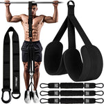Pull Up Assist Bands, 3 Resistance Levels, Adjustable Comfort Foot Rest