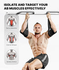 DMoose Fitness Hanging Ab Straps - Soft Padded Straps for Pull Up Bar Core Workouts