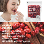 NESTLADY Premium Jujube Date, Red Date (Hong Zao), 100% Natural, Improve sleep, Health Snack, Dried Fruit, Sweet and Chewy Net weight: 454g (1LB),Packed in USA