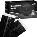 WECARE 3 Ply Disposable Face Mask 50 Pack Individually Wrapped Printed Masks
