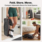 YOLEO Adjustable Weight Bench, ASTM-Certified 827LBS, 95% Pre-Assembled, Foldable Gym Bench