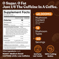 Venture Pal 48000mg Mushroom Coffee with 12 Adaptogenic Mushrooms, Lion's Mane, Cordyceps, Turkey tail, Reishi, Ashwagandha & Probiotics, Instant Coffee for Focus, Digestion & Immunity, 40 Servings