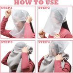 Tegeme 50 Pieces Disposable Face Makeup Protector Hood