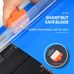 Evteck Paper Cutter 12 Inch Paper Trimmer Slider Crafting Scrapbooking Supplies for A4 Vinyl Photo Cardstock with Security Blade and Foldable Ruler