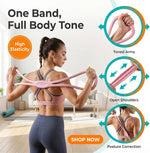 Figure 8 Resistance Bands for Women and Men, 8 Shaped Rubber Band for Fitness