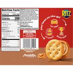 RITZ Peanut Butter Sandwich Crackers, Lunch Snacks, 48 Snack Packs (6 Boxes, 6 Crackers Per Pack)