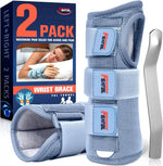 Featol Carpal Tunnel Wrist Brace Night Support 2 Pack for Pain Relief