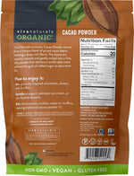 Organic Cacao Powder, Unsweetened, 1 lb (454 g) – Rich Dark Chocolate Flavor, Perfect for Baking, Smoothies & Hot Chocolate – Vegan, Keto, Paleo, Non-GMO & Gluten-Free Cocoa Powder