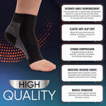 Compression Socks 20-30mmHg for Ankle Support and Pain Relief