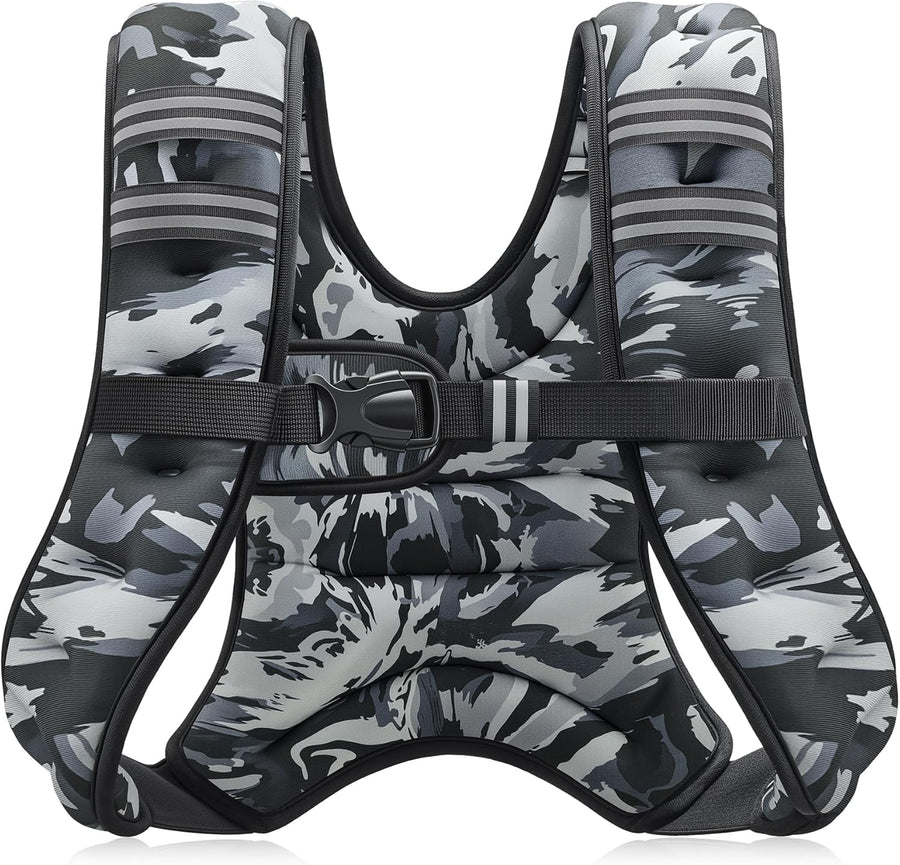 ZELUS Weighted Vest for Workout, Strength Training, Running - 6lb to 30lb