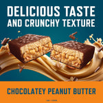 CLIF BUILDERS Protein Bars - Chocolate Peanut Butter Flavor - 20g Plant Based Protein - Gluten Free - Non-GMO - Low Glycemic - No Artificial Sweeteners - Value Pack, 2.4 oz. (12 Count)