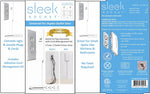 Sleek Socket Original & Patented Flat Ultra-Thin Outlet Concealer with Extension Cord Kit, Multi Outlets Power Strip, Ideal for Home Improvement, Hide Bulky and Messy Cords, 3ft