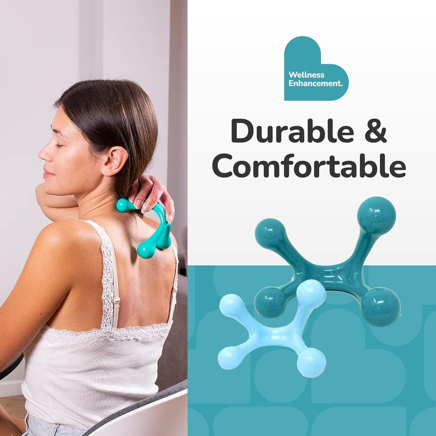 BioSwiss 2-Pack Handheld Full Body Massager for Back, Neck, and Shoulder
